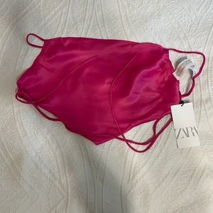 Brand New - pink bandana tie top